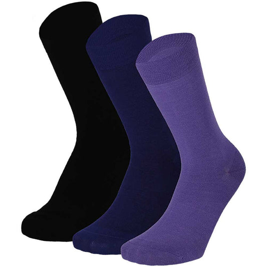 Bamboe sokken  - Kleurvol - Unisex - 3-Pack - Multi Paars