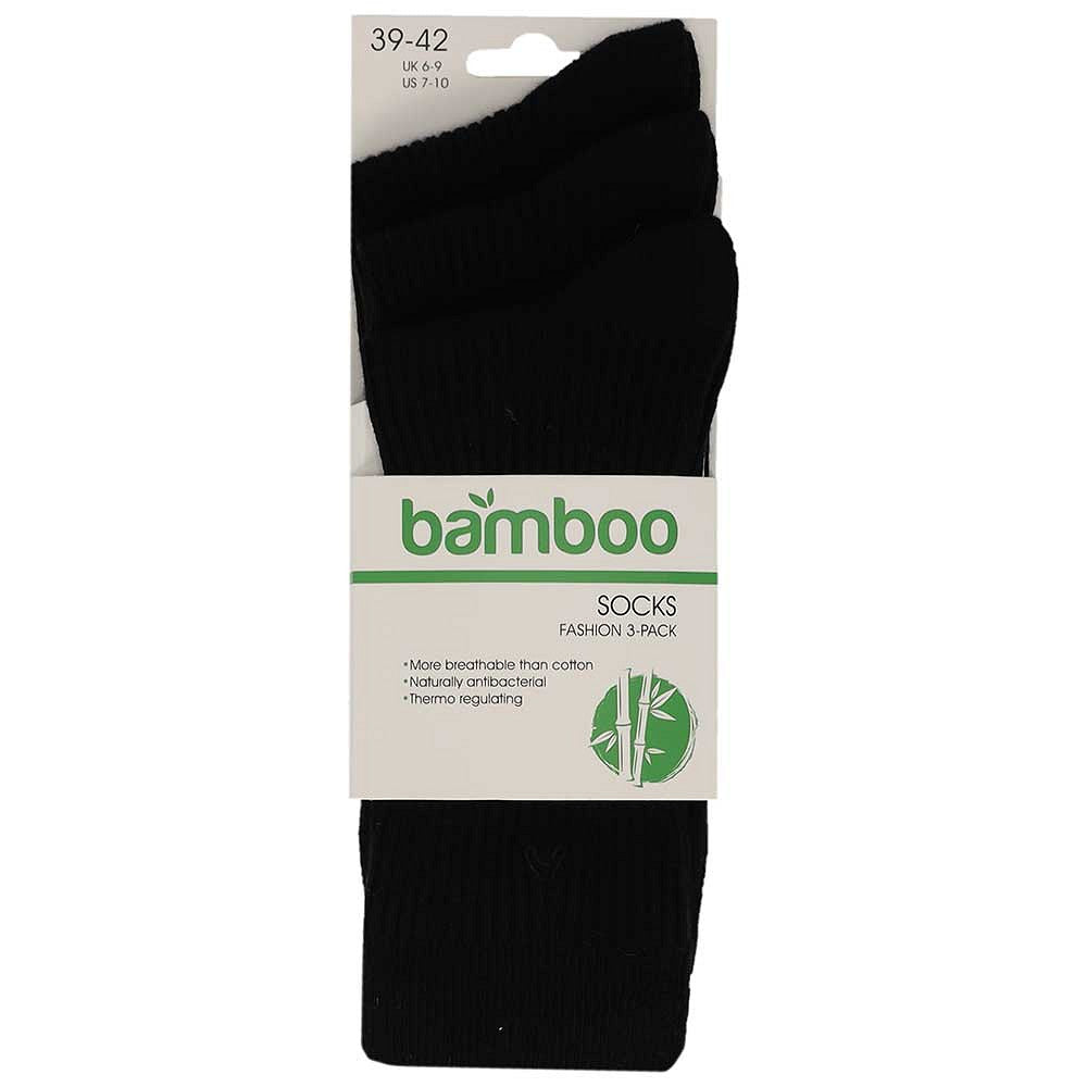 Bamboe sokken heren - 2 x 2 Rib - 3-Pack