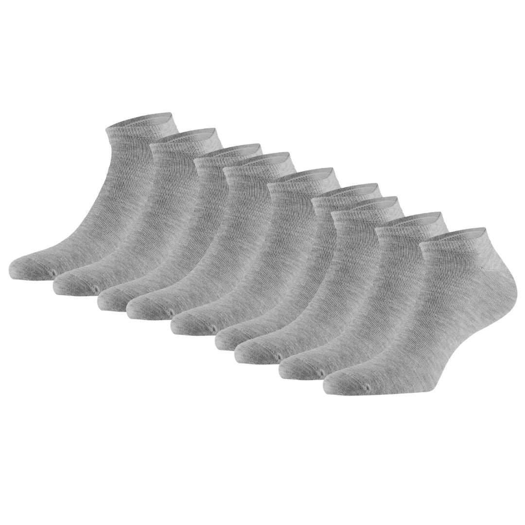 Bamboe sneakersokken basic - 9-Pak