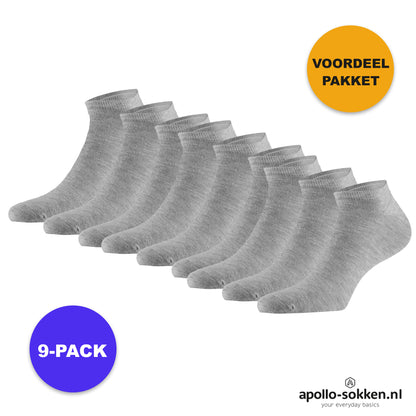 Bambus-Sneakersocken Basic – Schwarz – 3er-Pack
