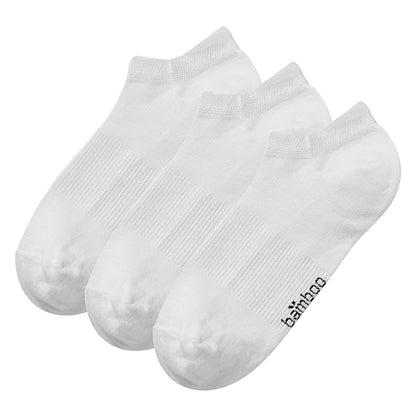 Bambus-Trainersocken mit Mash - Weiß - 3er-Pack