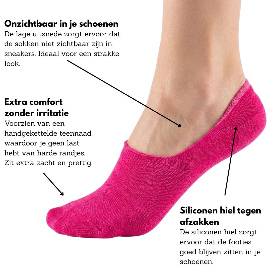 Bamboe footies basic - 9-Pack