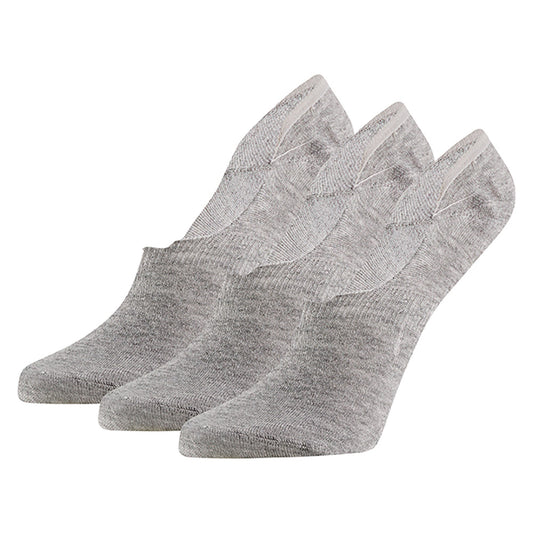 Chaussons en bambou basic - Gris clair - Paquet de 3