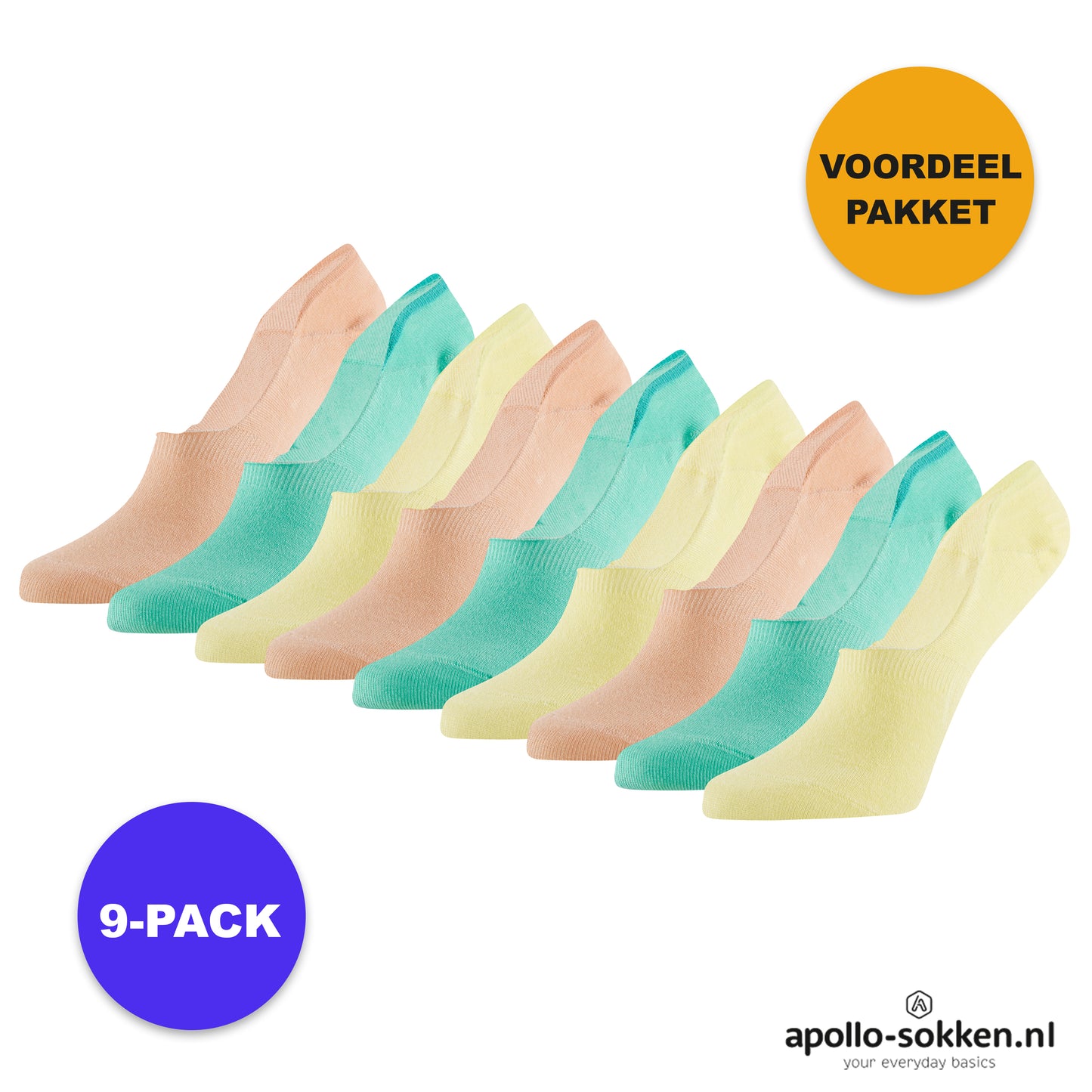 Bamboo Footies Basic – Schwarz – 3er-Pack