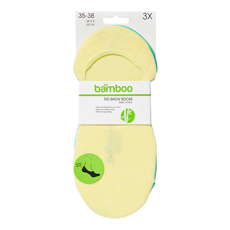 Bamboo Footies Basic – Schwarz – 3er-Pack