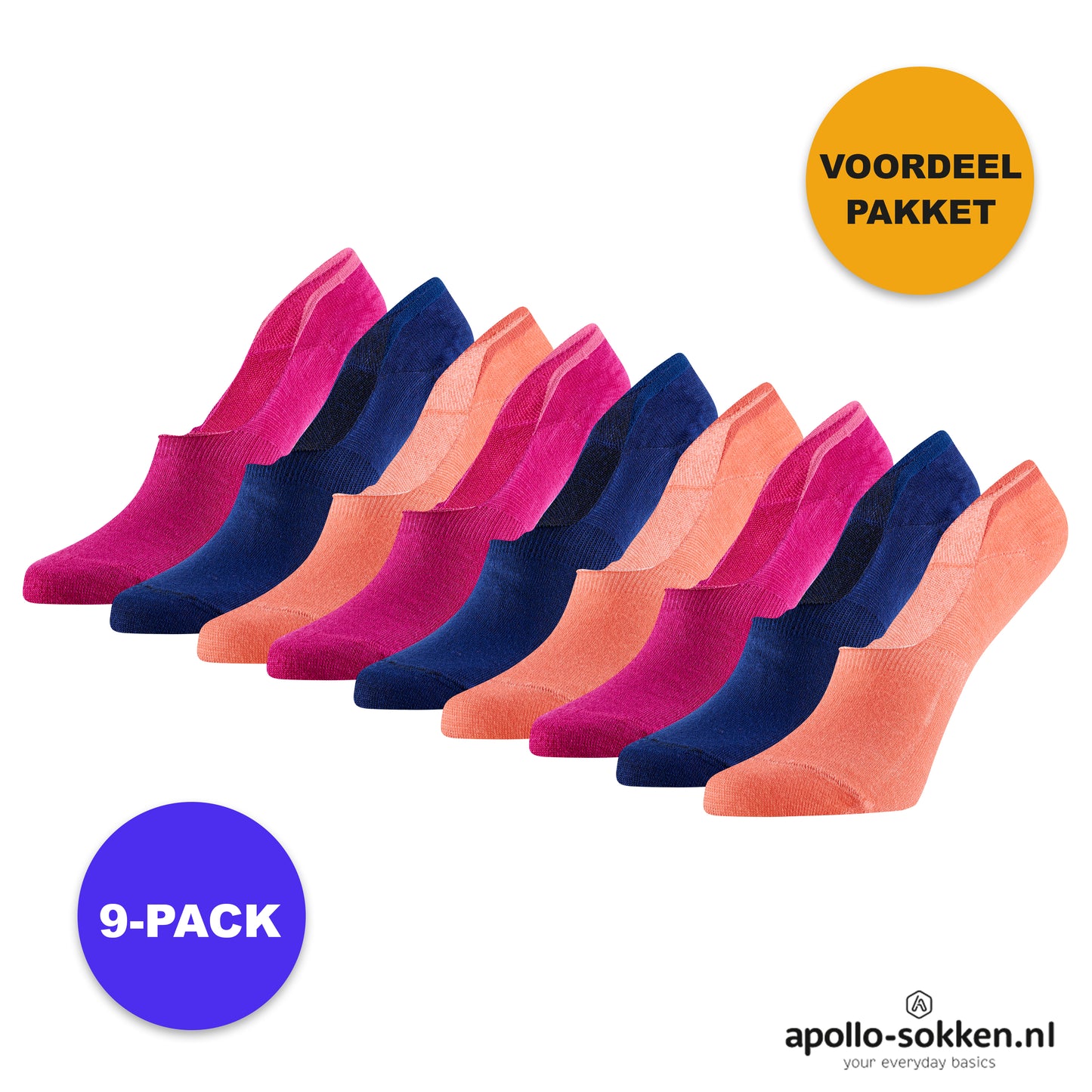 Bamboo Footies Basic – Schwarz – 3er-Pack