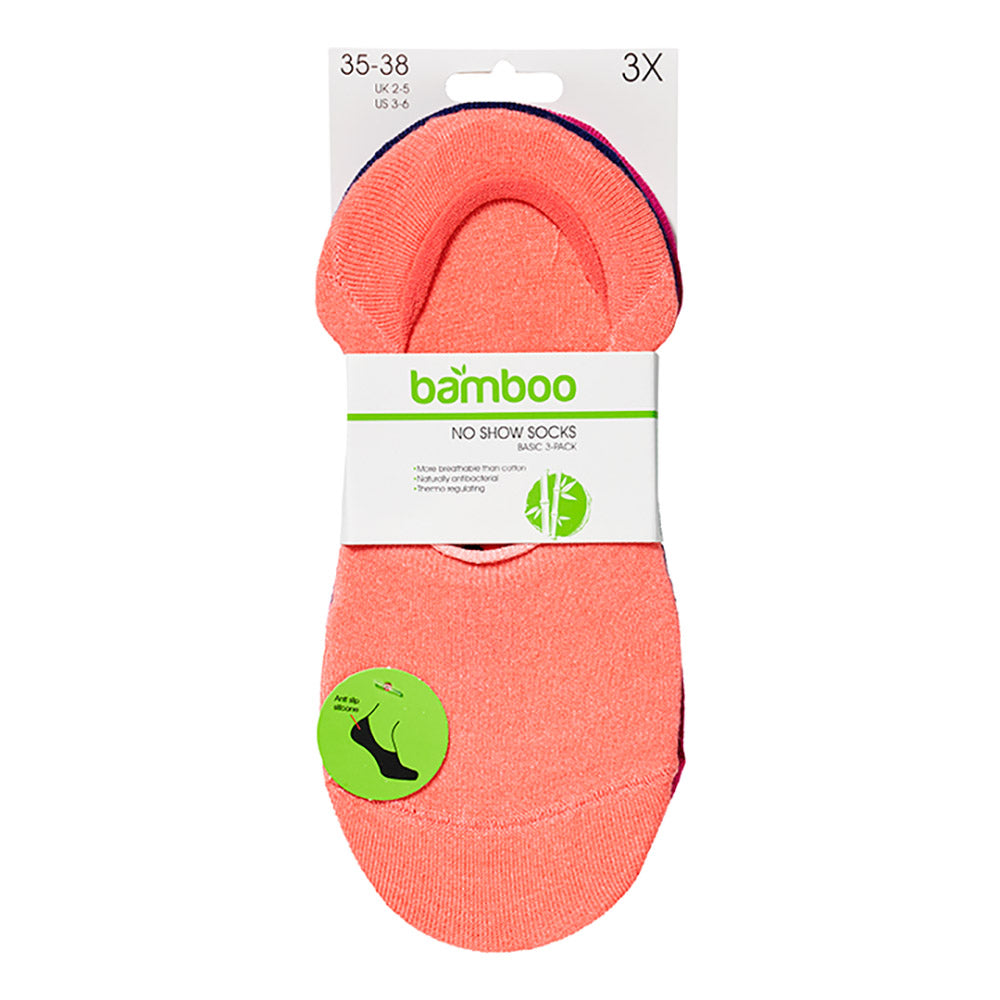 Bamboe footies basic - Multi Fashion - 3-Pak