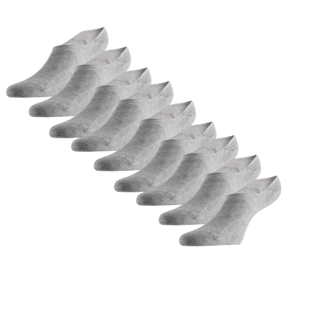 Bamboe footies met badstof zool - 9-Pak