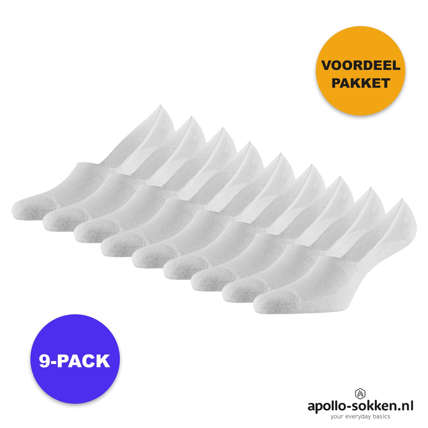 Bambus-Füßlinge mit Frotteesohle – Weiß – 3er-Pack