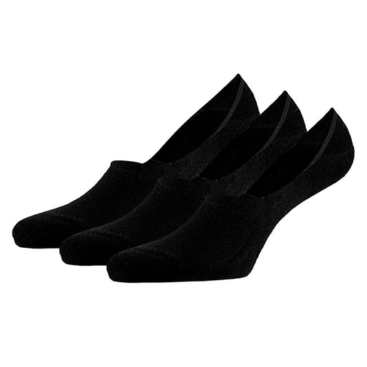 Chaussons en bambou avec semelle en tissu éponge - Noir - Lot de 3