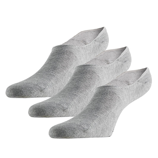 Chaussons en bambou avec semelle en éponge - Gris - Lot de 3