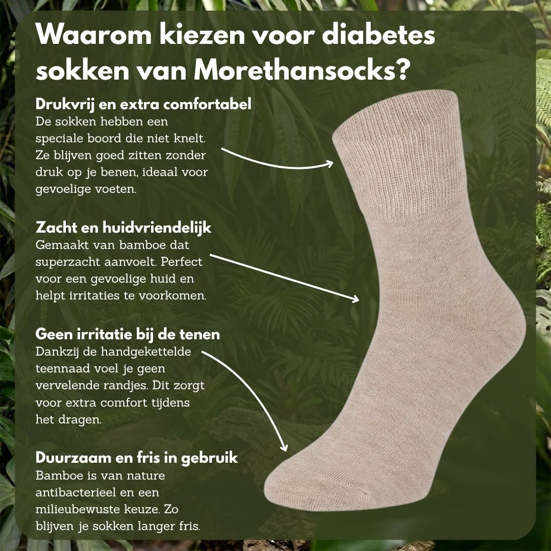 Diabetes sokken - Bamboe