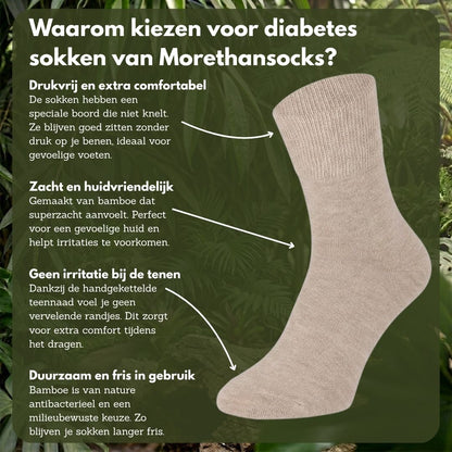 Diabetes sokken - Bamboe