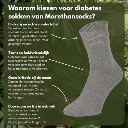Diabetes sokken - Bamboe