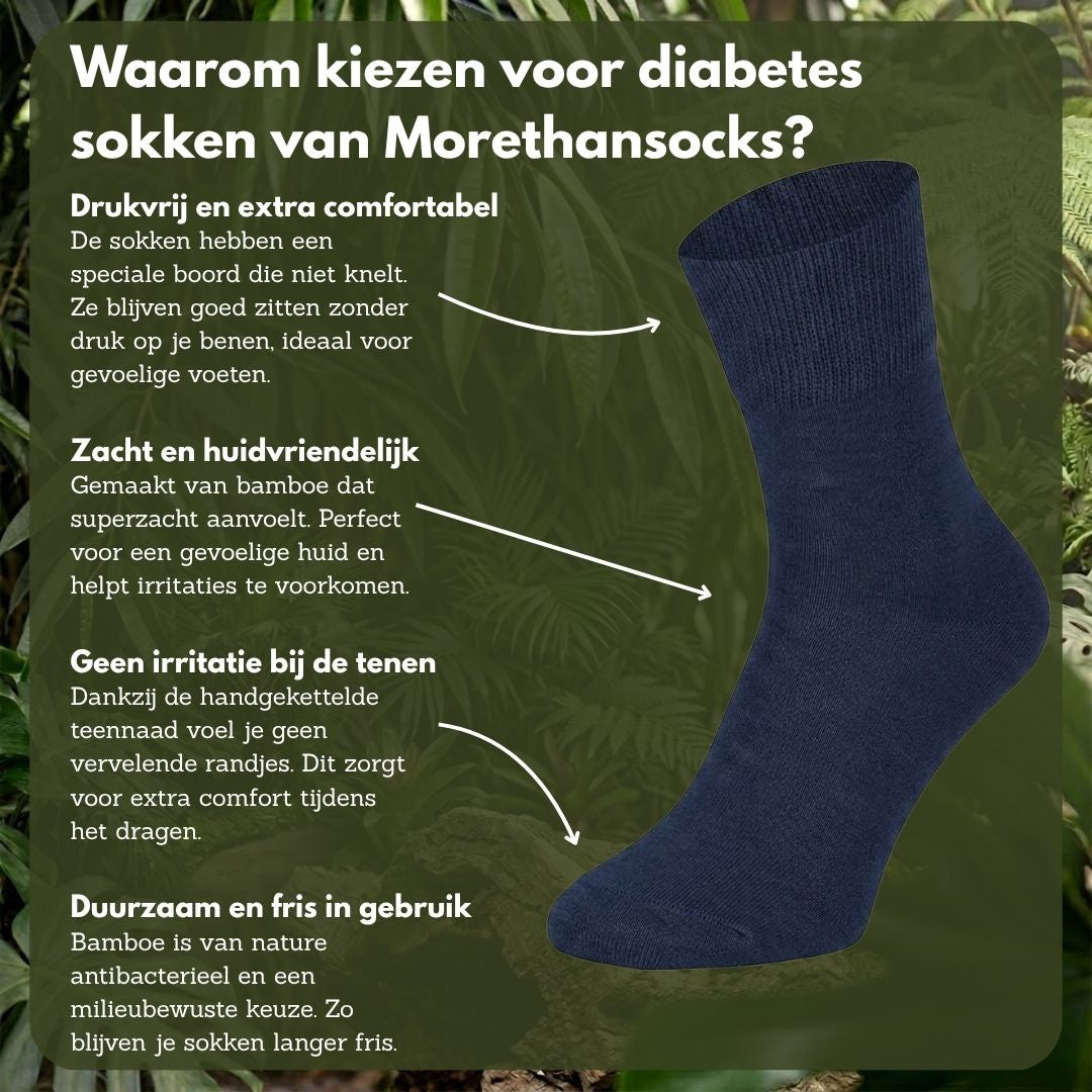 Diabetes sokken - Bamboe