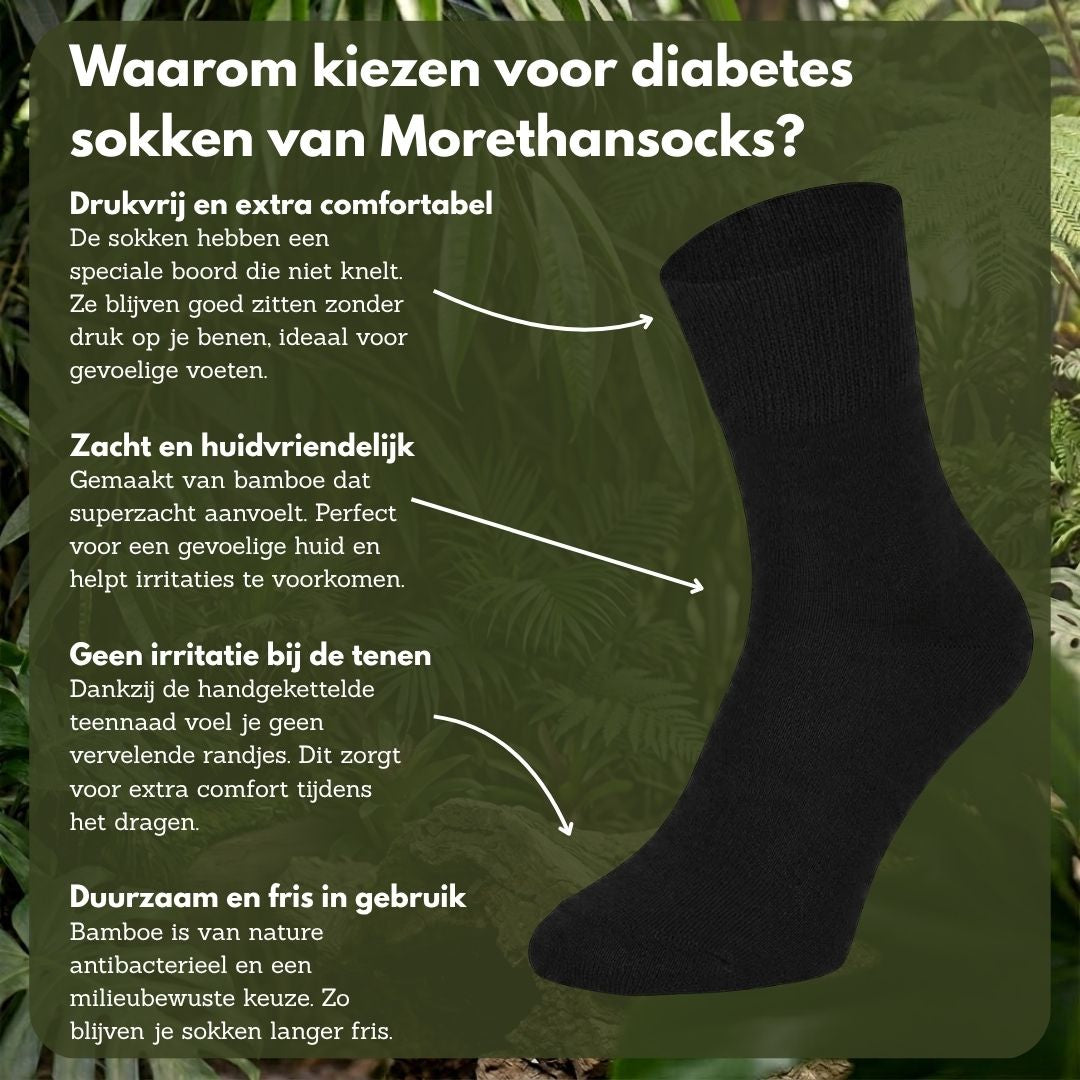 Diabetes sokken - Bamboe