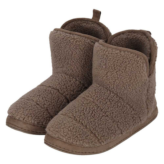 Chaussons hauts en laine Teddy pour hommes