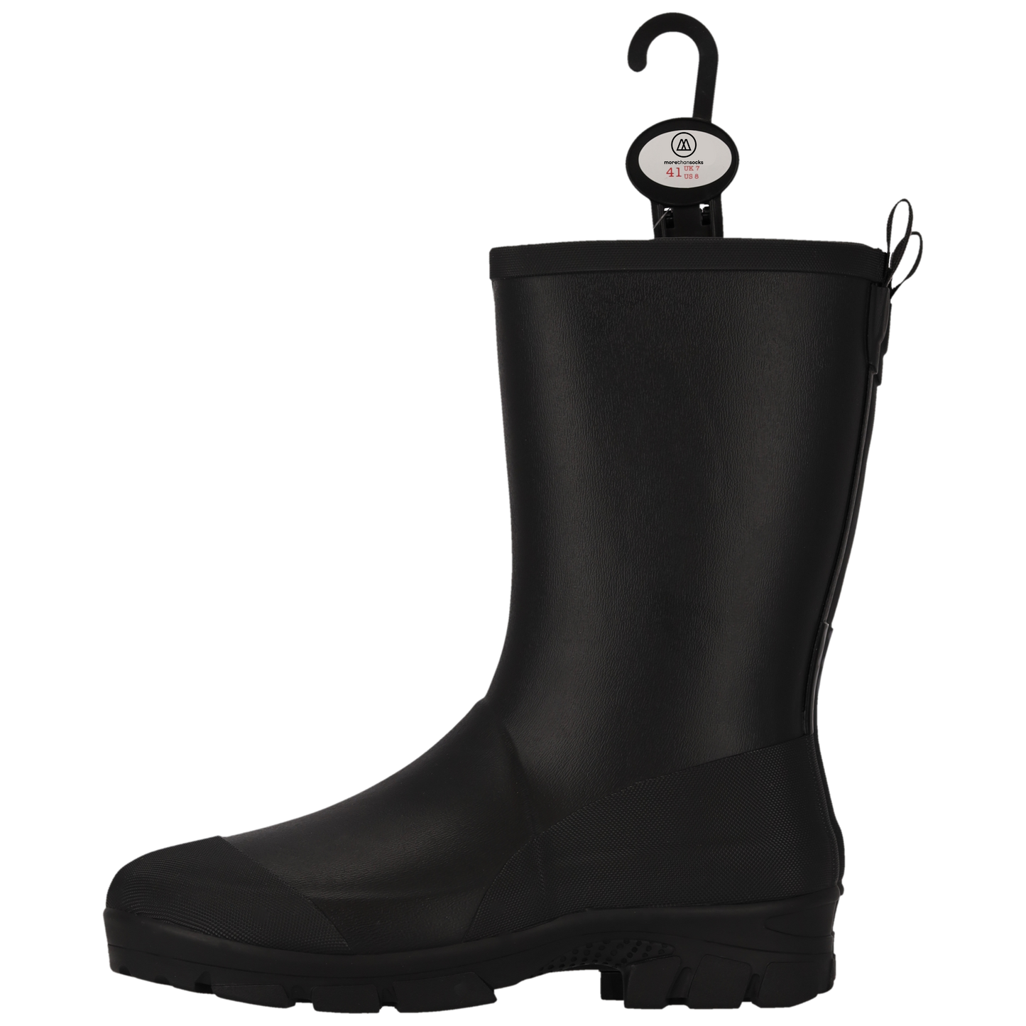 Morethansocks - Hoge regenlaarzen heren - Zwart