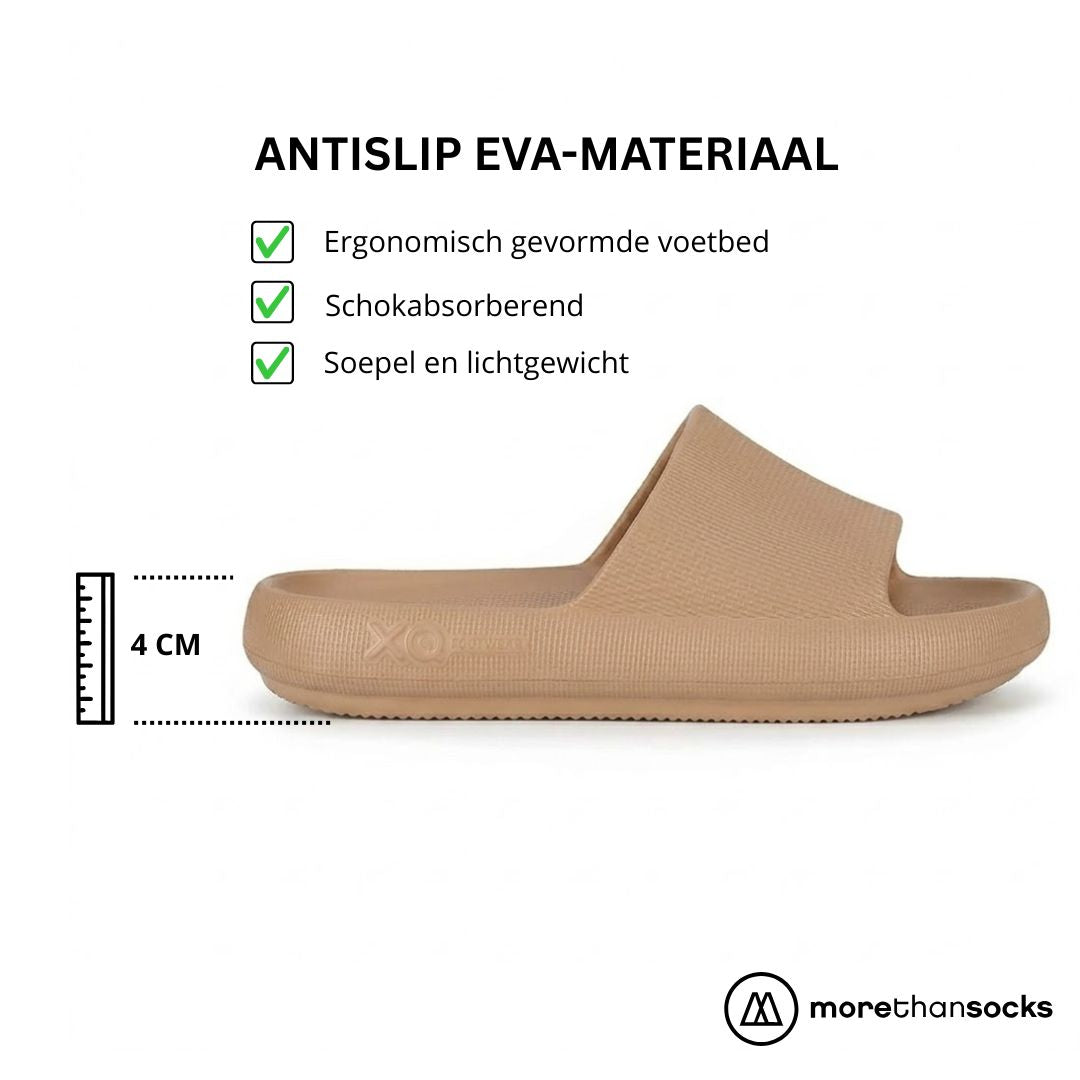Familienpaket Hausschuhe - 3-Paar - Flops - Beige/Sand