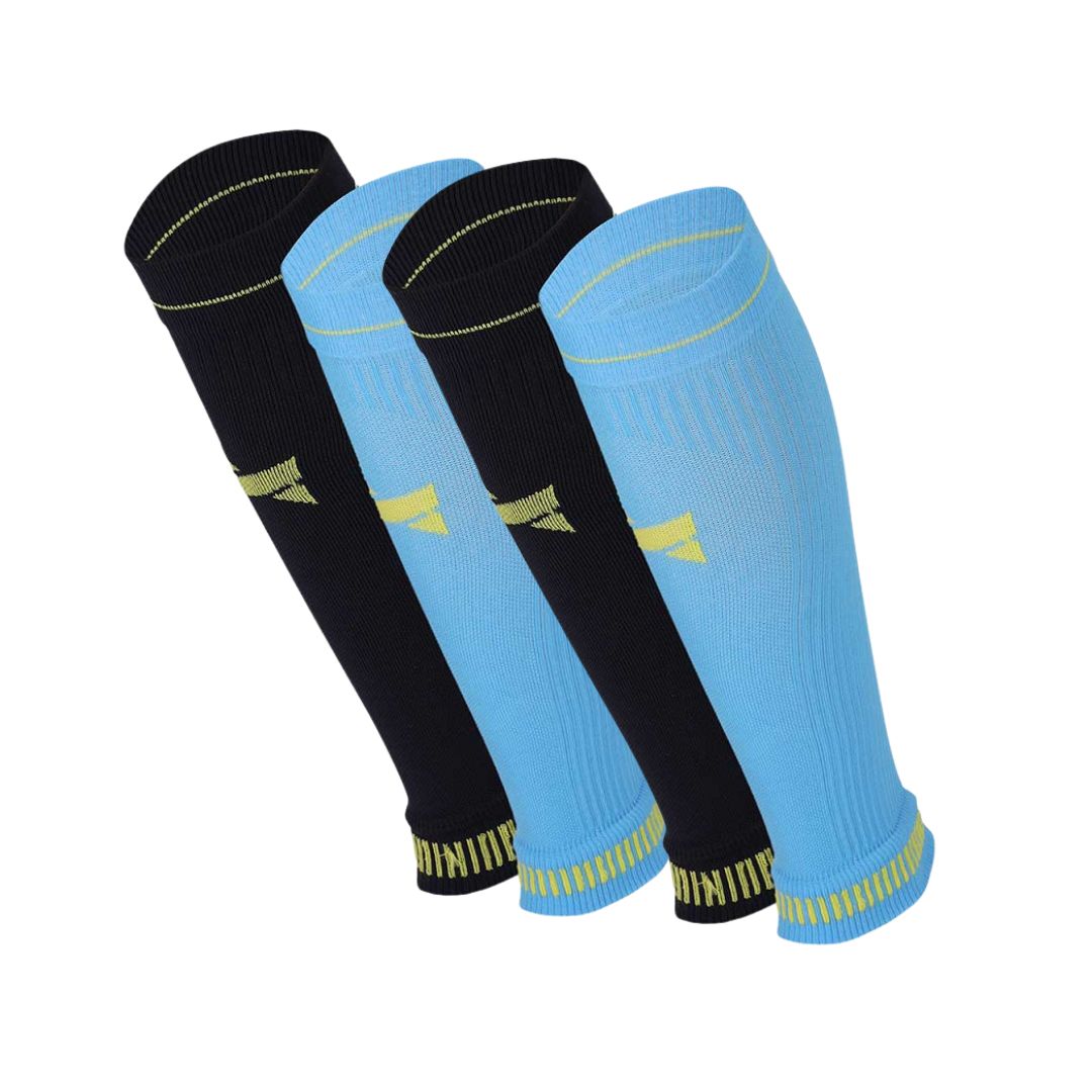Kompressions-Wadenmanschette – Unisex – 2er-Pack – Multi Schwarz