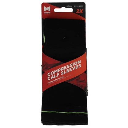 Kompressions-Wadenmanschette – Unisex – 2er-Pack – Multi Schwarz