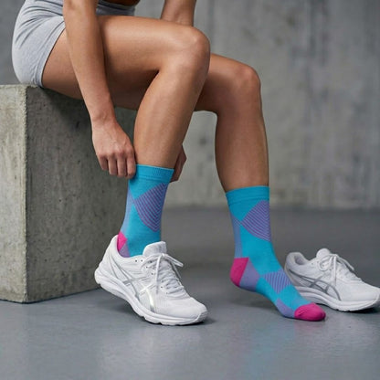 Sport compressie quarter sokken - 6-Pak - Unisex - Voordeel
