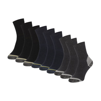 Arbeitssocken aus Baumwolle – Frotteesohle – Mehrfarbig – 3er-Pack