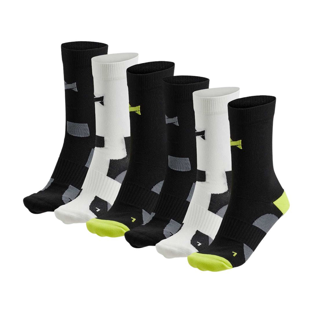 Wysokie skarpetki rowerowe unisex - 6 par