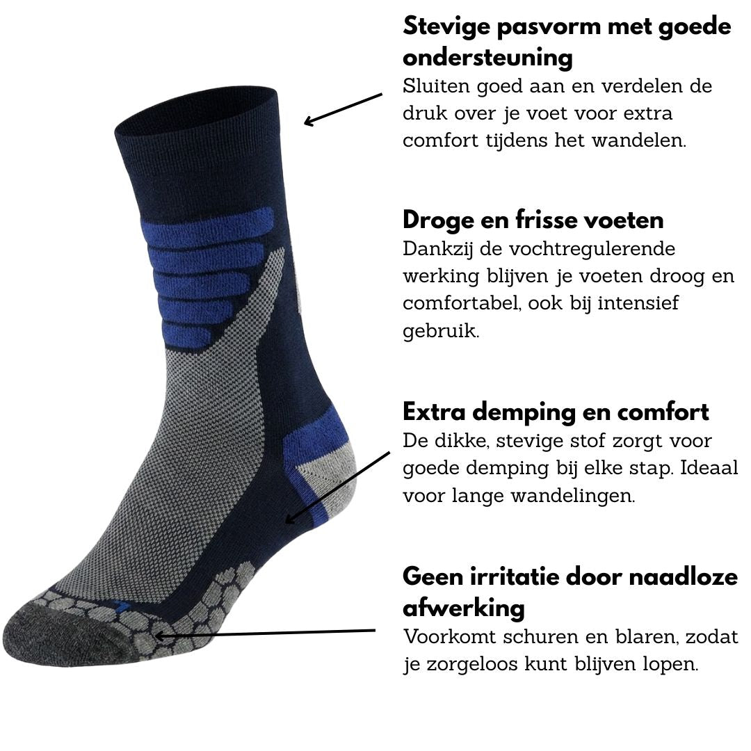 Wandelsokken uniseks - 2-Pak