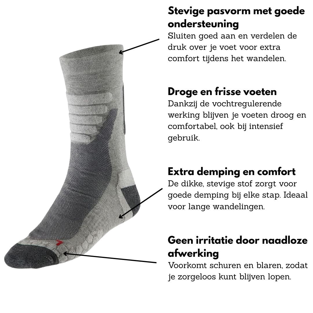 Wandelsokken uniseks - 2-Pak