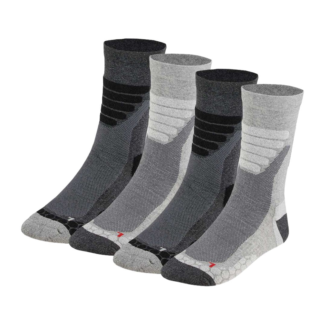 Chaussettes de randonnée unisexes - paquet de 4