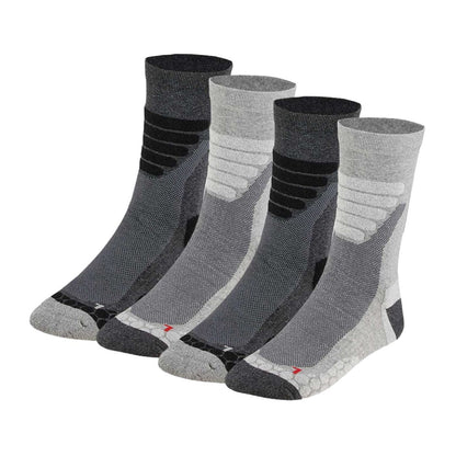 Chaussettes de randonnée unisexes - paquet de 4