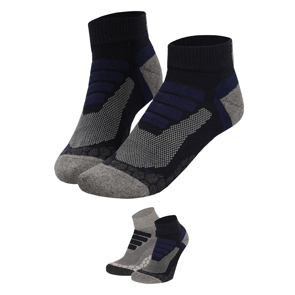 Chaussettes de randonnée basses unisexes - 2 paires