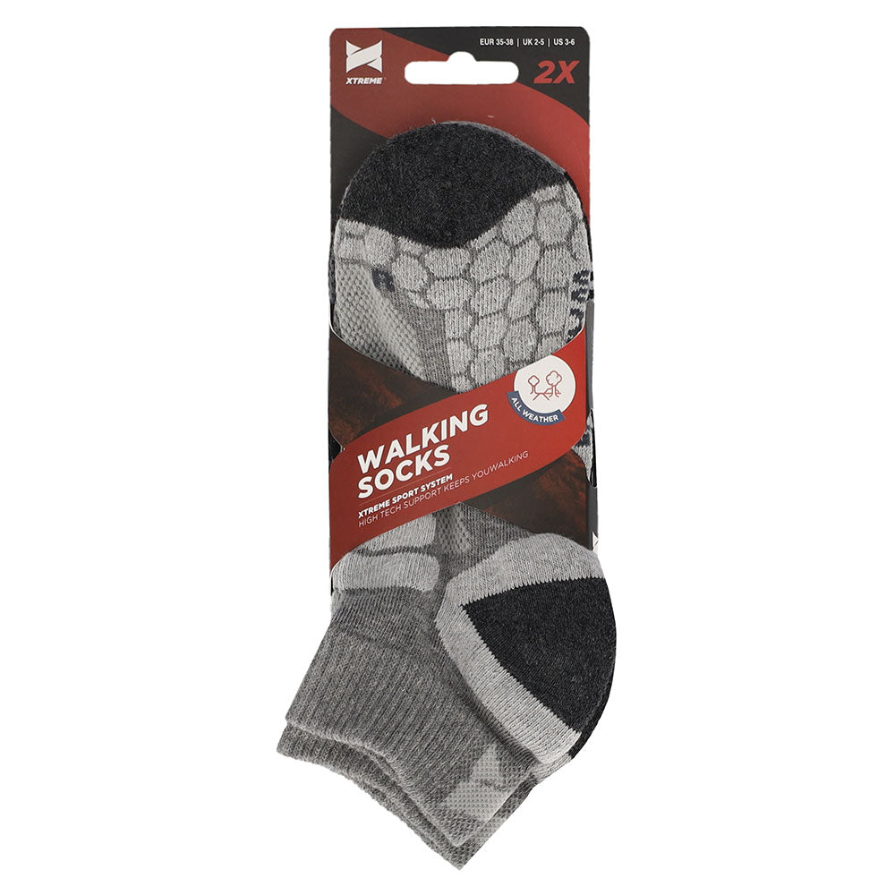 Chaussettes de randonnée basses unisexes - 2 paires