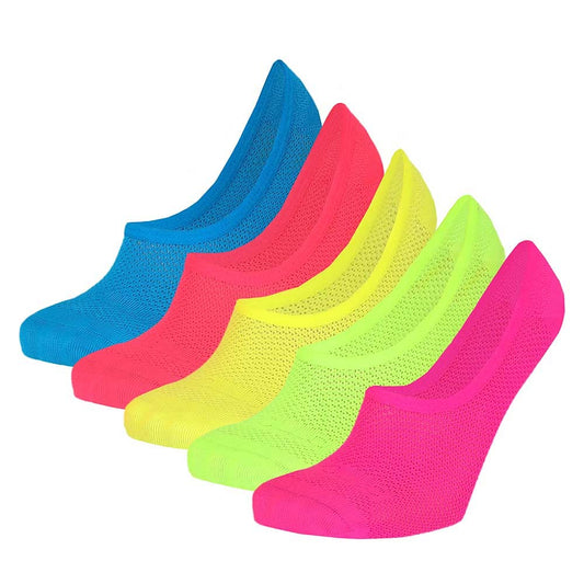 Sport Footies Damen - Multi Neon - 5er-Pack