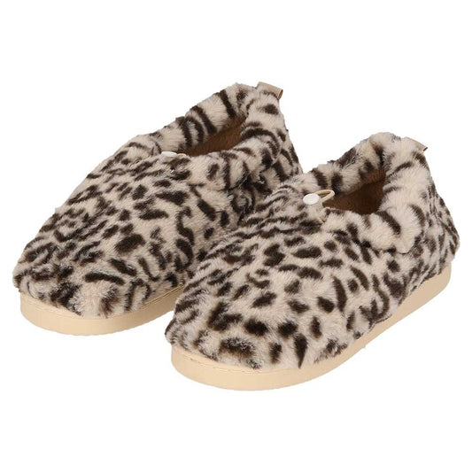 Chaussons mules pour dames avec imprimé animalier