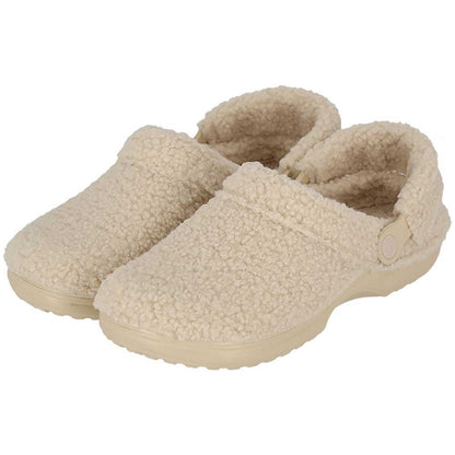 Klomp pantoffels dames - Teddy - Zand