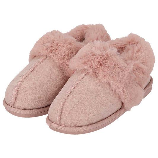 Instap Sloffen Dames - Vilt - Roze