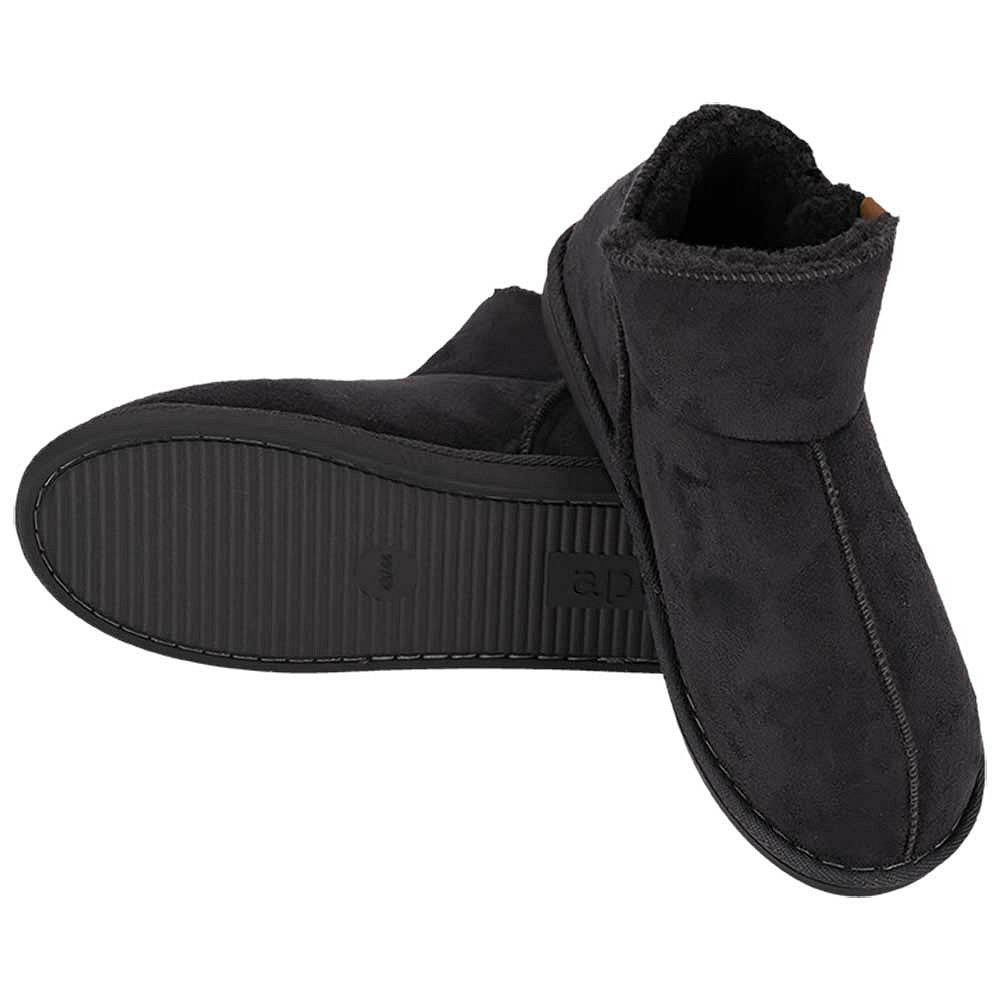 Hoge sloffen dames - Suede - Donker Grijs