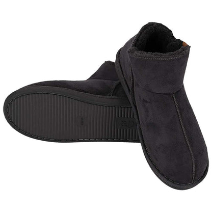 Hoge sloffen dames - Suede - Donker Grijs