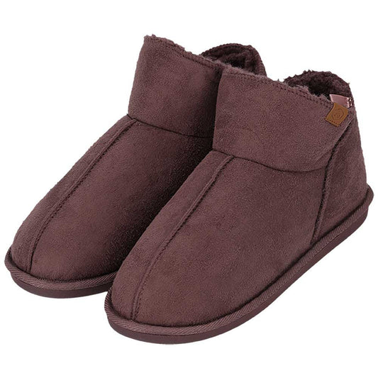 Hohe Damenpantoffeln - Wildleder