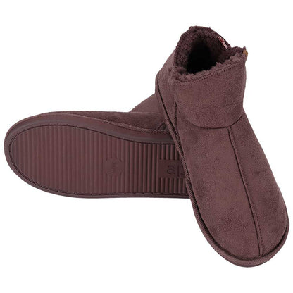 Hoge sloffen dames - Suede - Plum