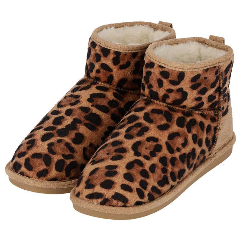 Damenpantoffeln Wildleder - Tiermotiv