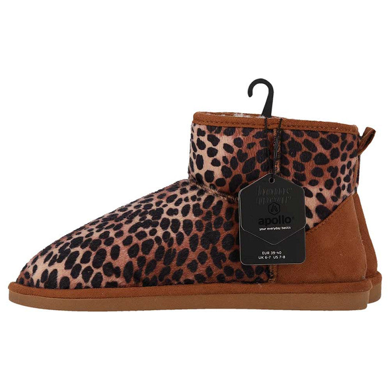 Damenpantoffeln Wildleder - Tiermotiv