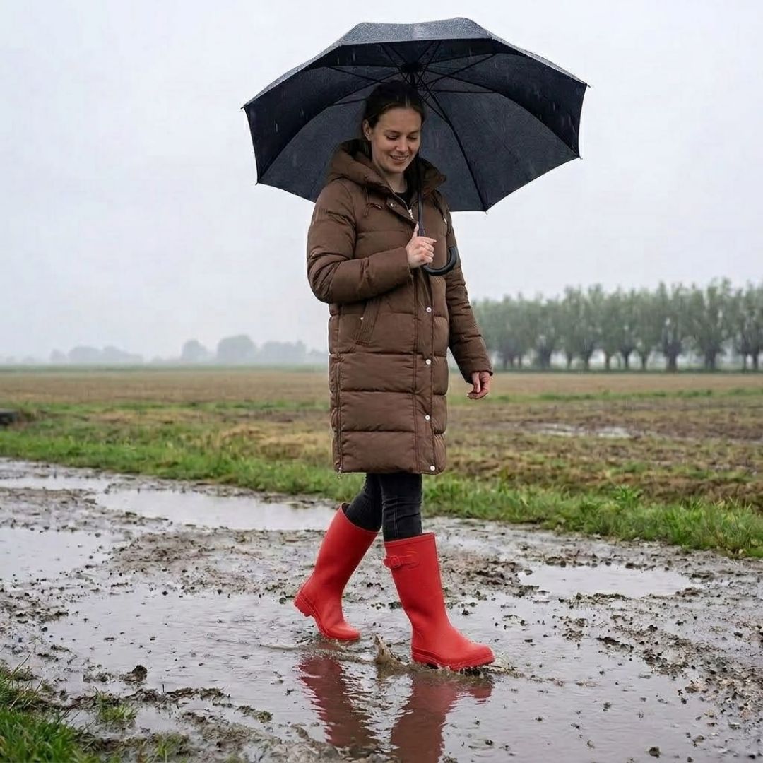 Regenlaarzen Dames - Rubber - Rood