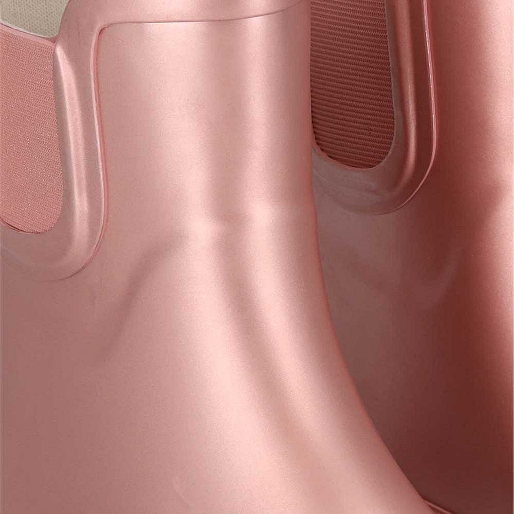 Regenlaarzen Chelsea -  Roze Metallic