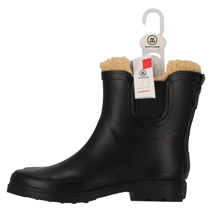 Morethansocks - Chelsea regenlaarzen dames - Fake fur voering