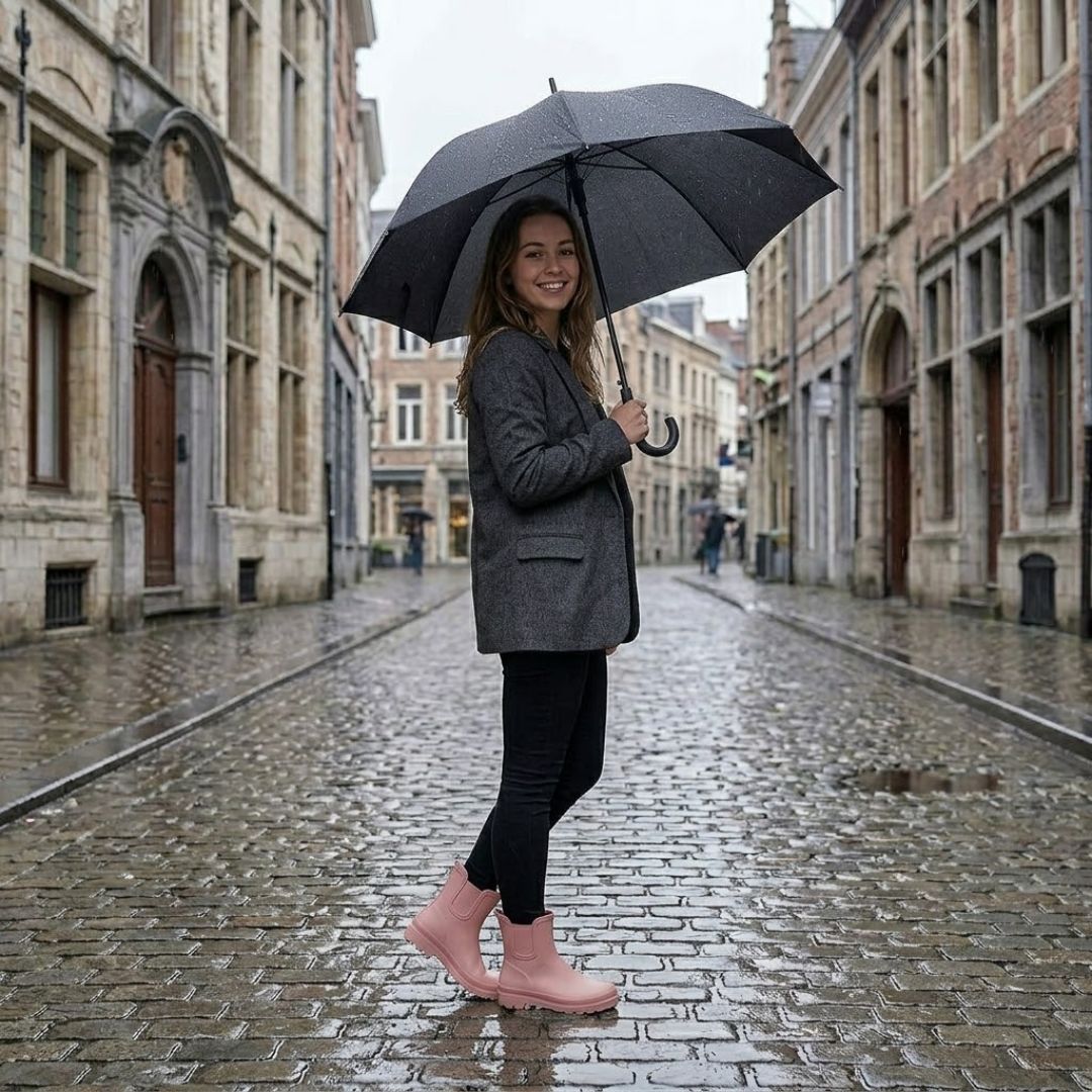 Regenlaarzen Dames - Chelsea - Roze