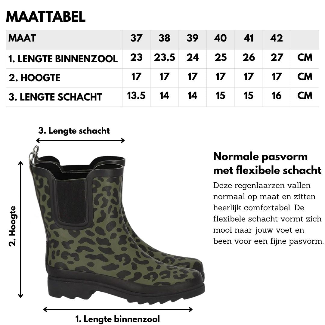 Regenlaarzen Dames - Chelsea - Multi Groen