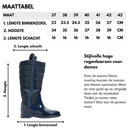 Bottes de pluie Ladies - Fashion - PVC - Navy